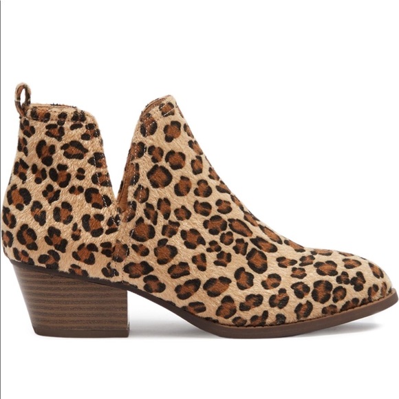 🌹🌹NWT Size 9.5 Women’s Booties Cognac Leopard - Picture 2 of 5